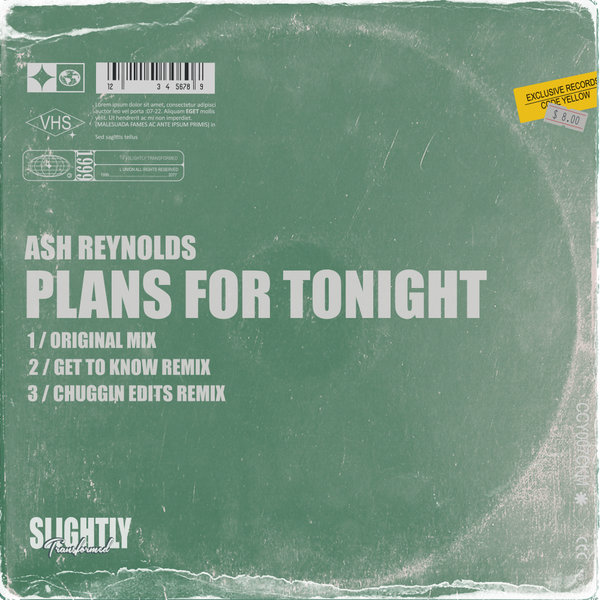 Ash Reynolds –  Plans For Tonight [Slightly Transformed]