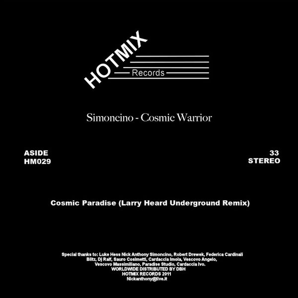 Simoncino –  Cosmic Warrior Remixes [Hotmix Records]