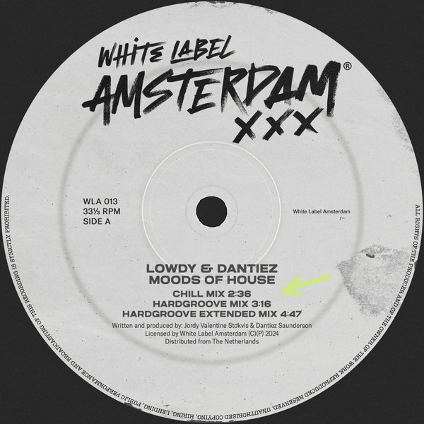 Lowdy, Dantiez –  Moods of House [White Label Amsterdam]